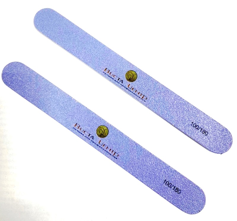 "ВЦ" Пилка для ногтей ОВАЛ фиолетовая 100/180 керамическое напыление