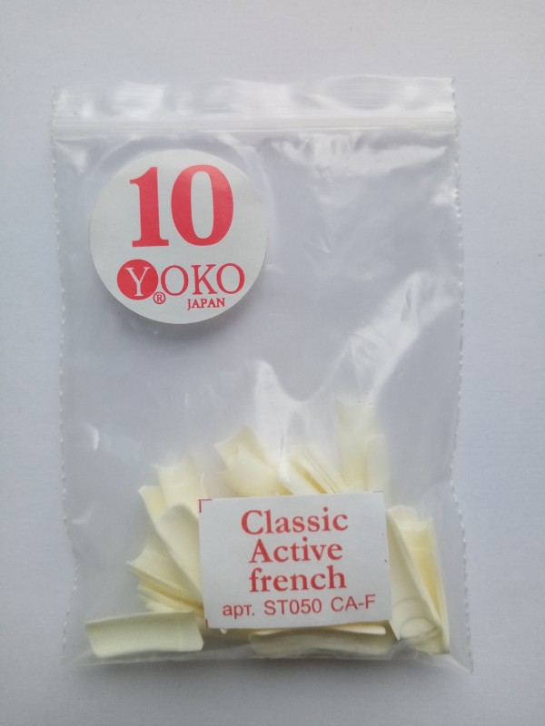 Типсы YOKO Classic aktiv french №10 (50шт/пакет) ST050 CA-F-10