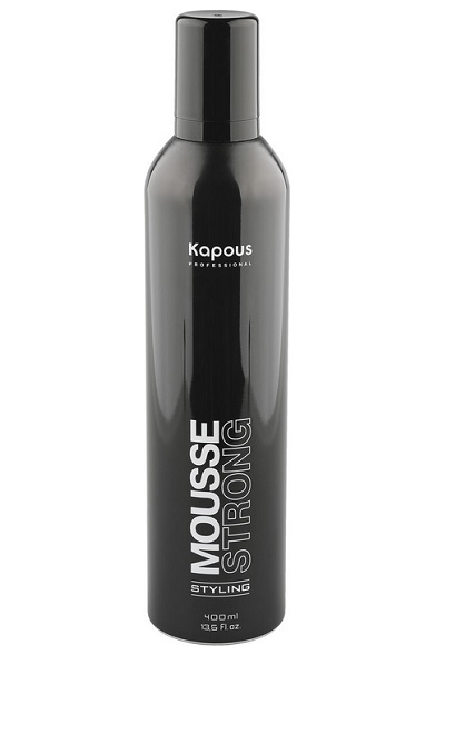 Kapous Professional Styling Мусс для укладки волос сильной фикс. 400 мл "Mousse Strong" (Арт.338/857)
