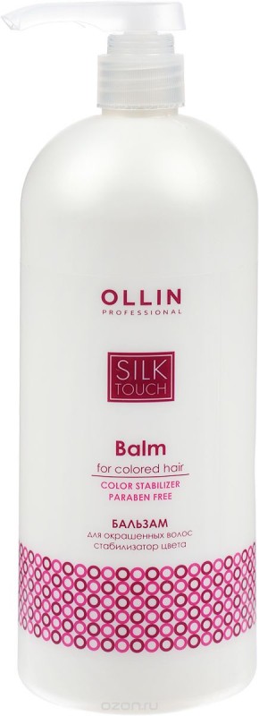 OLLIN SILK TOUCH Бальзам для окрашенных волос СТАБИЛИЗАТОР ЦВЕТА 1000 мл (729841)