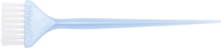Кисть Dewal для окраски узкая (JPP048D-1) голубая с белой щетиной