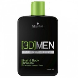 Schwarzkopf 3D MEN Шампунь для волос и тела 250 мл (313)