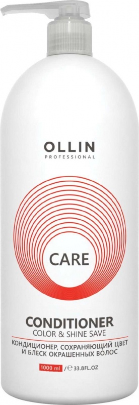 OLLIN Care Кондиционер сохраняющий цвет и блеск окрашенных волос 1000 мл (726888/395072)