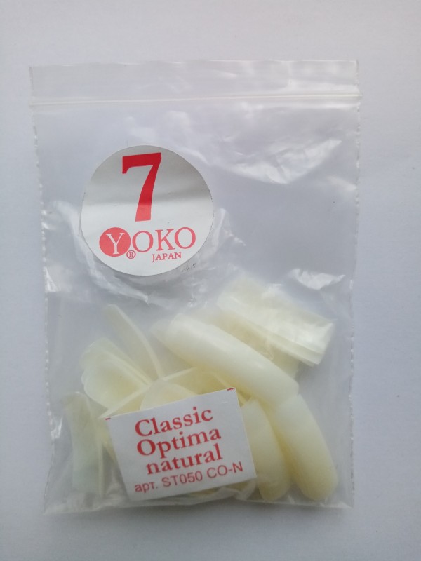 Типсы YOKO Classic optima natural №07 (50шт/пакет) ST050 CO-N-07