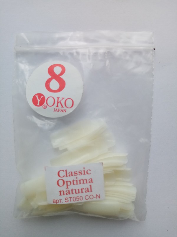 Типсы YOKO Classic optima natural №08 (50шт/пакет) ST050 CO-N-08