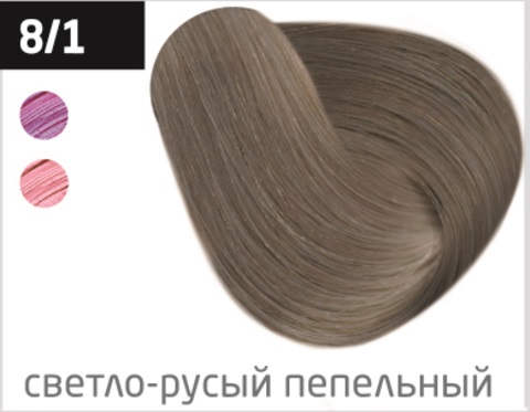 OLLIN SILK TOUCH Безаммиачная Крем-краска 8/1 Светло-русый пепельный