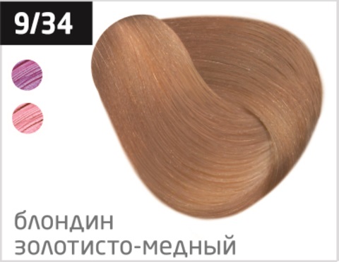 OLLIN SILK TOUCH Безаммиачная Крем-краска 9/34 Блондин золотисто-медный