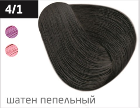 OLLIN SILK TOUCH Безаммиачная Крем-краска 4/1 Шатен пепельный