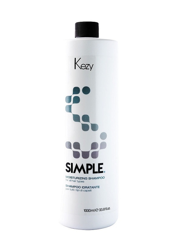 Kezy SIMPLE Увлажняющий Шампунь для всех типов волос 1000 мл (92001/92101)
