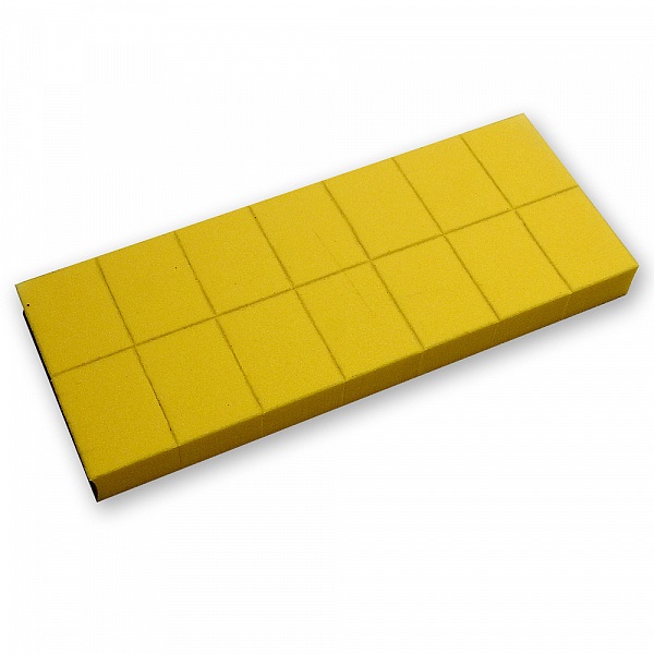 Шлифовщик RuNail БАФ-МИНИ ( 14шт/уп) 100/180 ( 3822) желтый
