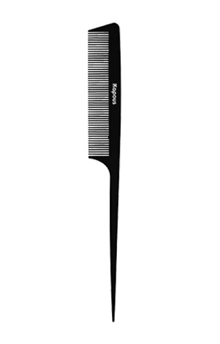 KAPOUS Расческа «Carbon fiber» с пластиковым хвостиком (Арт.2453)