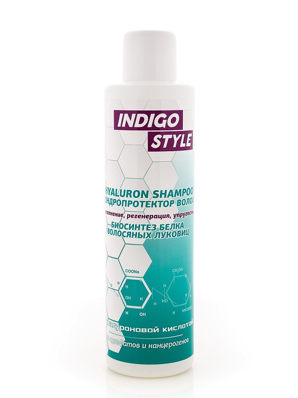 INDIGO HYALURON Хондропротектор Шампунь для волос (биосинтез волос.фоликулов) 200 мл (Sh11277)