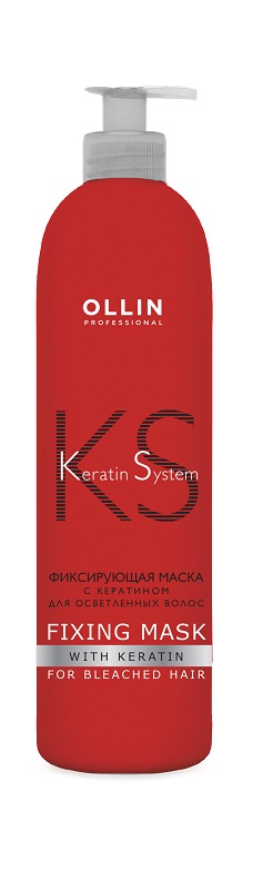 OLLIN Keratine System Маска Фиксирующая с кератином 500 мл (391791) для осветленных волос
