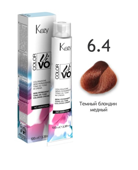 Kezy Color Vivo NO AMMONIA Крем-краска 6.4 (100 мл)