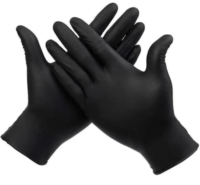 Перчатки нитрил-винил "BLEND GLOVES" разм.XS (1уп/50пар) черные