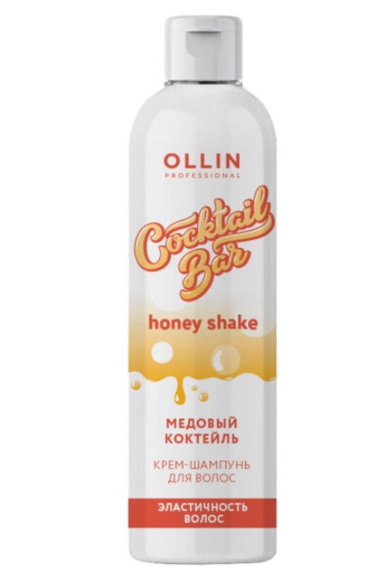 OLLIN Cocktail BAR Крем-Шампунь для волос "Медовый коктейль" Эластичн. 400 мл (772390)