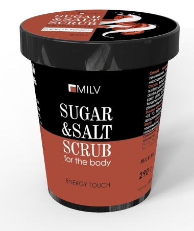 MILV  СКРАБ сахарно-солевой для тела "КОФЕ" 290гр (18316)