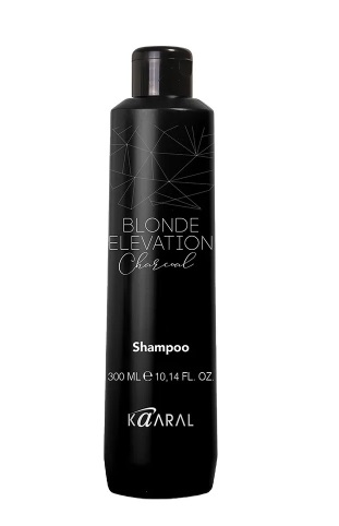 Kaaral BLONDE ELEVATION Шампунь Черный угольный тонирующий для волос 300 мл (ВЕ1089)
