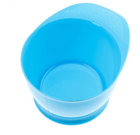 Чаша Dewal (Т-21 Blue) для окраски голубая с ручкой, с прорезиненной вставкой 320 мл