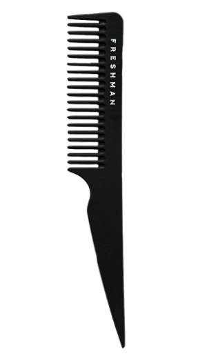 Freshman Carbon Расческа (арт.012) плоская с изогнутой ручкой