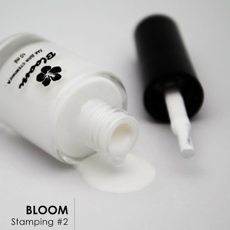 Bloom Лак для стемпинга №02 (10 мл) белый