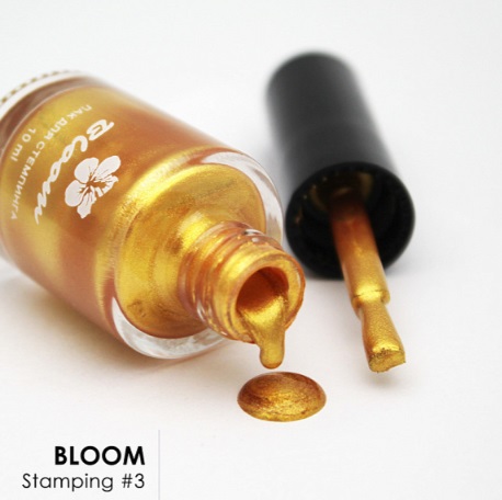 Bloom Лак для стемпинга №03 (10 мл) золото