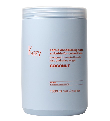 Kezy I am COCONUT Маска с экстрактом кокоса для окрашенных волос 1000 мл (5К99015)