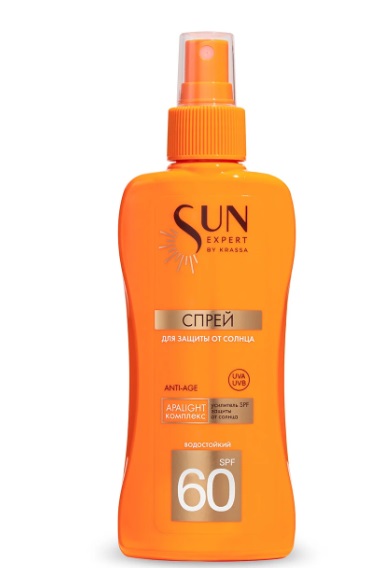 KRASSA SUN EXPERT Спрей SPF 60 для защиты от солца (180 мл) 41429