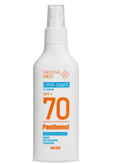 KRASSA MED PANTHENOL Спрей-защита SPF 70+ от солца 150 мл (42709)