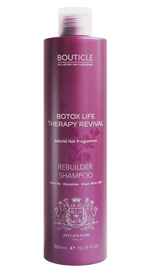 BOUTICLE ATELIER BOTOX LIFE Шампунь для химически поврежденных волос 300 мл (1358)