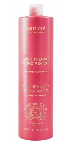 BOUTICLE ATELIER AMINO THERAPY BLOND Шампунь для экстремально поврежденных волос 1000 мл (1471)