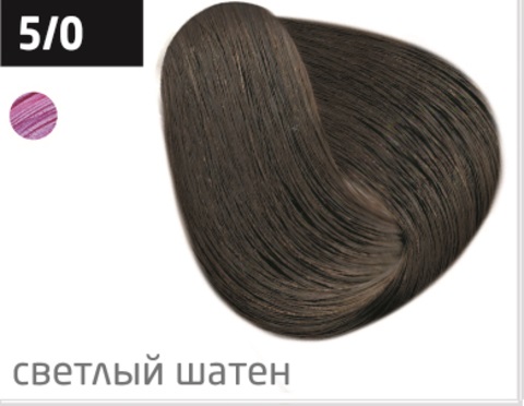 OLLIN COLOR 5/0 светлый шатен 60 мл Перманентная крем-краска для волос
