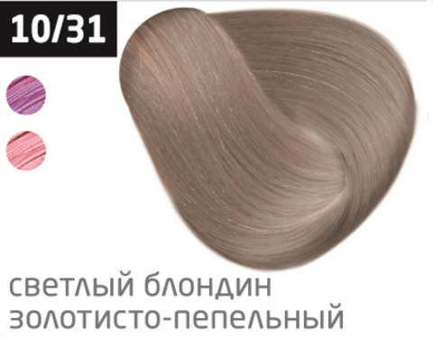 OLLIN COLOR (100 мл) 10/31 светлый блондин золотисто-пепельный Перманентная крем-краска для волос
