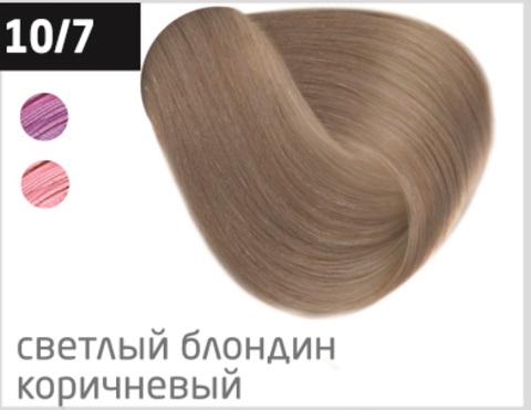 OLLIN COLOR 10/7 светлый блондин коричневый 60 мл Перманентная крем-краска для волос