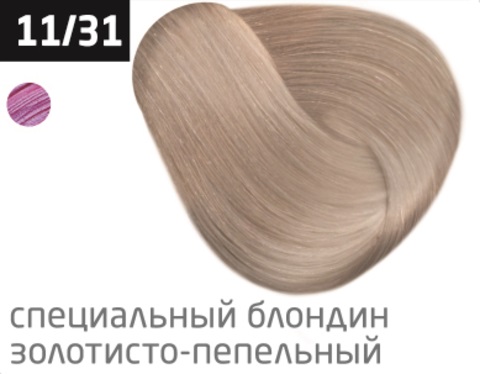 OLLIN COLOR 11/31 специальный блондин золотисто-пепельный 60 мл Перманентная крем-краска для волос