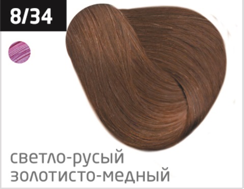 OLLIN PERFORMANCE 8/34 светло-русый золотисто-медный 60 мл Перманентная крем-краска для волос