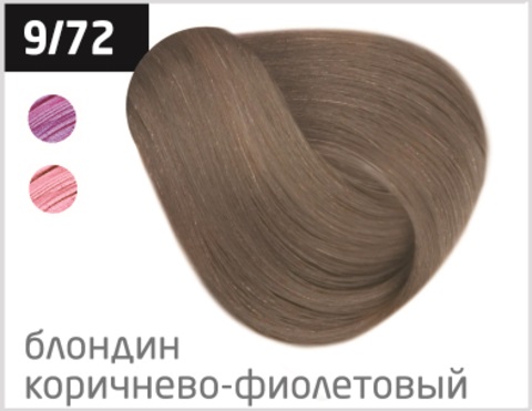 OLLIN PERFORMANCE 9/72 блондин коричнево-фиолетовый 60 мл Перманентная крем-краска для волос