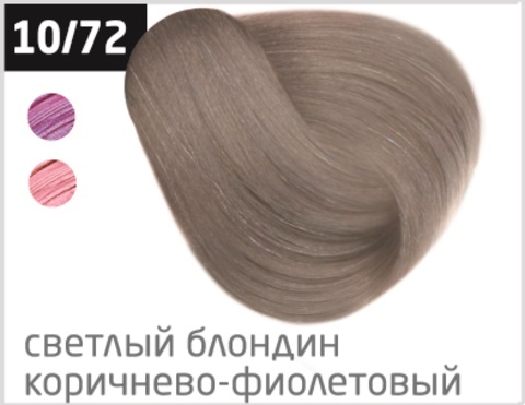 OLLIN PERFORMANCE 10/72 светлый блондин коричнево-фиолетовый 60 мл Перманентная крем-краска для волос