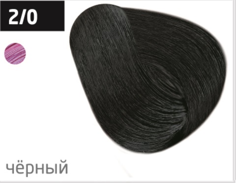 OLLIN COLOR (100 мл) 2/0 черный Перманентная крем-краска для волос