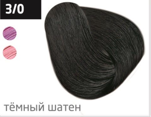OLLIN COLOR 3/0 темный шатен 60 мл Перманентная крем-краска для волос