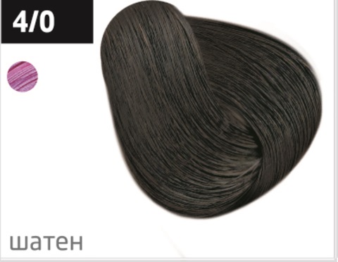 OLLIN COLOR (100 мл) 4/0 шатен Перманентная крем-краска для волос