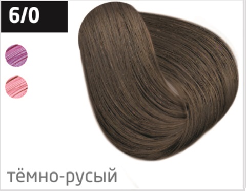 OLLIN COLOR (100 мл) 6/0 темно-русый Перманентная крем-краска для волос