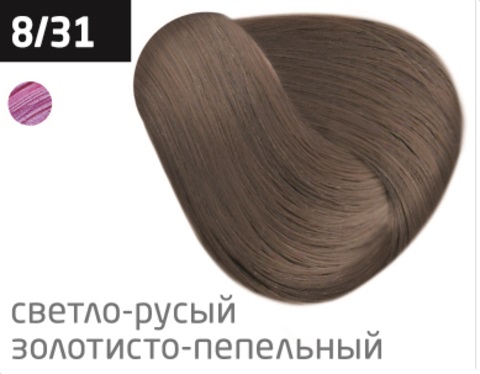 OLLIN COLOR (100 мл) 8/31 светло-русый золотисто-пепельный Перманентная крем-краска для волос