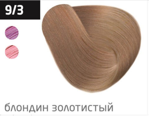 OLLIN COLOR (100 мл) 9/3 блондин золотистый Перманентная крем-краска для волос