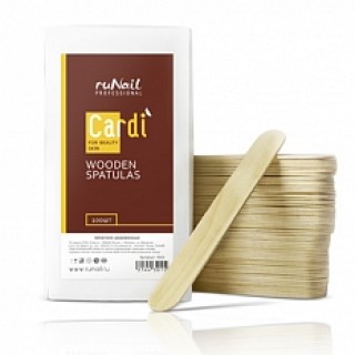 RuNail Cardi Шпатель для тела деревян. 50 шт (2601)