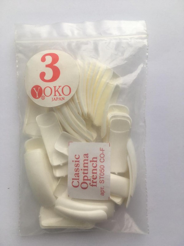Типсы YOKO Classic optima french №03 (50шт/пакет) ST050 CO-F-03