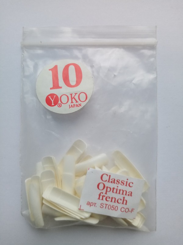 Типсы YOKO Classic optima french №10 (50шт/пакет) ST050 CO-F-10