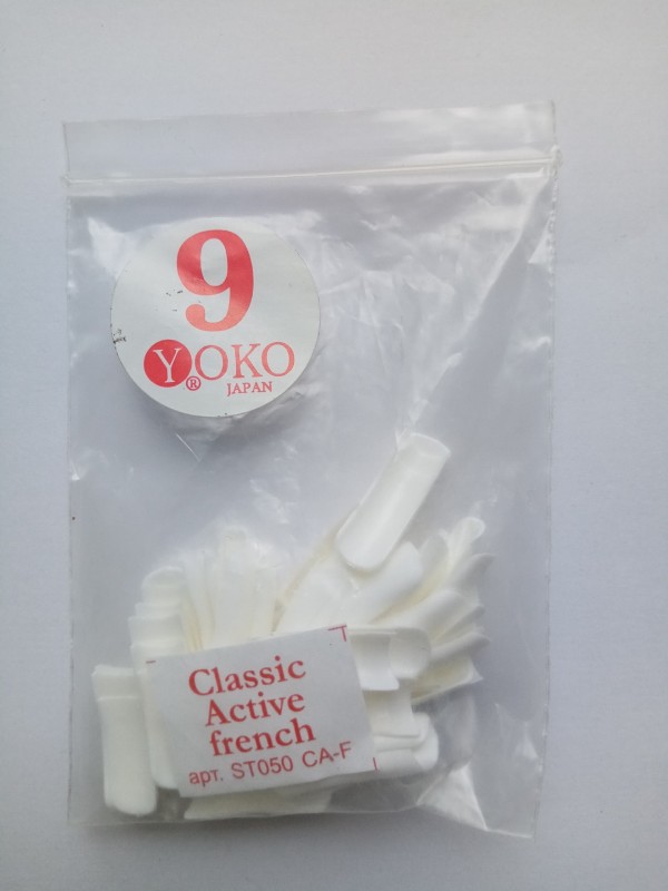 Типсы YOKO Classic aktiv french №09 (50шт/пакет) ST050 CA-F-09