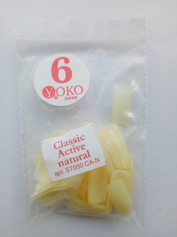 Типсы YOKO Classic aktiv natural №06 (50шт/пакет) ST050 CA-N-06