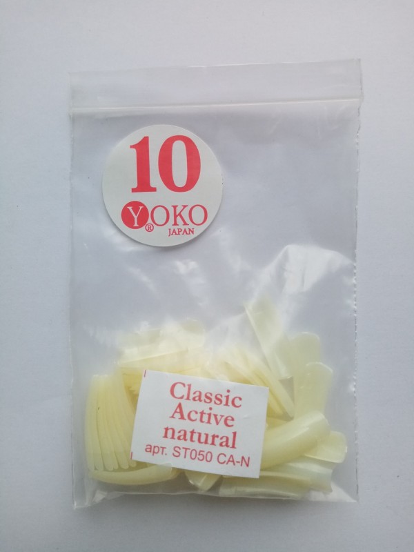 Типсы YOKO Classic aktiv natural №10 (50шт/пакет) ST050 CA-N-10